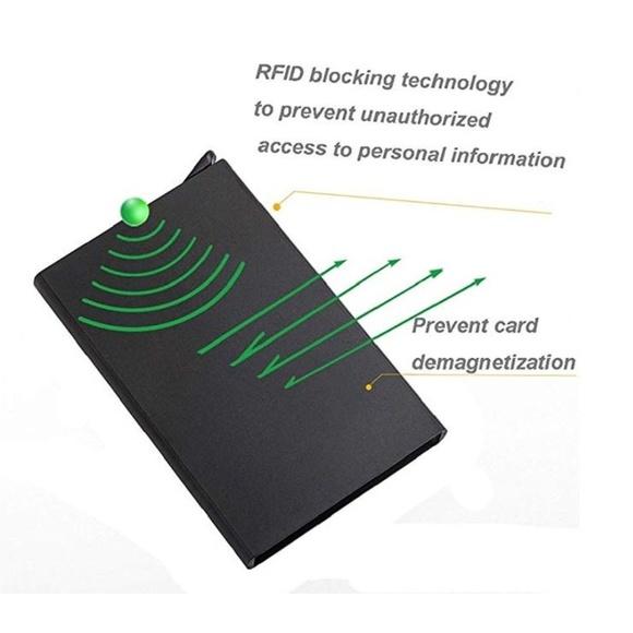 NEW RFID Blocking Card Wallet (Black/Silver) - Picture 6 of 8